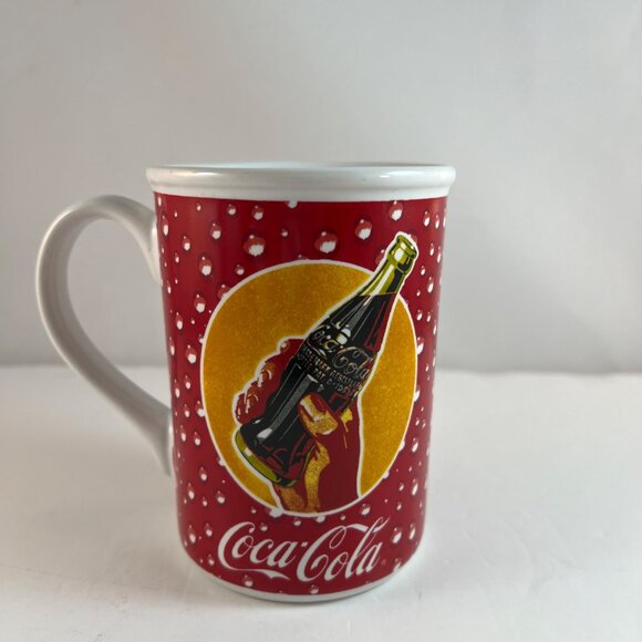 Gibson Coke Mug Coca Cola Cup 14 Oz Hand Holding Bottle Bubbles Coke Time - Picture 4 of 11